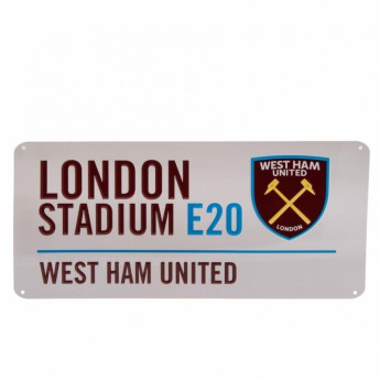West Ham United zidni natpis Street Sign
