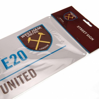 West Ham United zidni natpis Street Sign