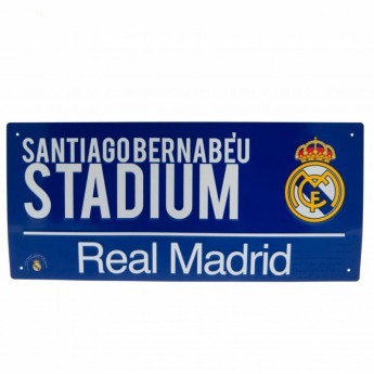Real Madrid metalna značka Street Sign BL