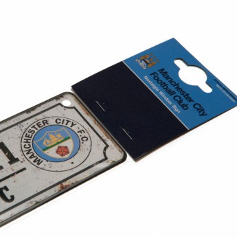 Manchester City znak za prozor Retro Window Sign
