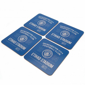 Manchester City set podmetača 4pk Coaster Set