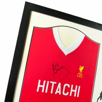 FC Liverpool uokvireni dres Dalglish Signed Shirt Silhouette