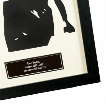 FC Liverpool uokvireni dres Dalglish Signed Shirt Silhouette
