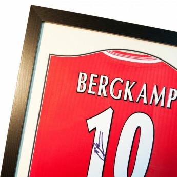 Legende uokvireni dres FC Arsenal Bergkamp Signed Shirt Silhouette