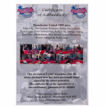 Legende nogometni dres Manchester United 1999 Champions League Final Signed Shirt