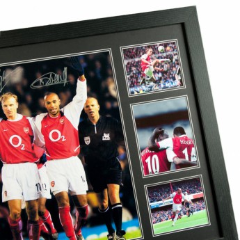 Legende slika u okviru FC Arsenal Bergkamp & Henry Signed Framed Print