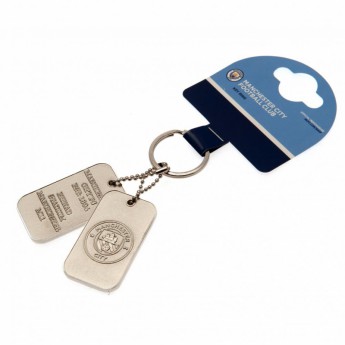 Manchester City privjesak za ključeve Dog Tag Keyring