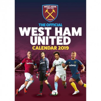 West Ham United kalendar 2019 official A3
