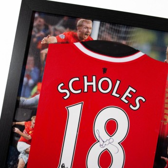 Legende uokvireni dres Manchester United Scholes Signed Shirt (Framed)