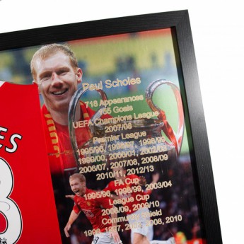 Legende uokvireni dres Manchester United Scholes Signed Shirt (Framed)