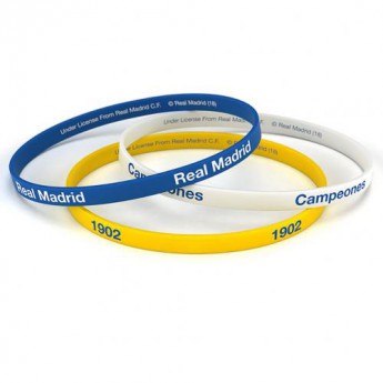 Real Madrid silikonska narukvica 3pk Silicone Wristbands