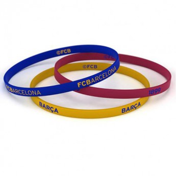 FC Barcelona silikonska narukvica 3pk Silicone Wristbands