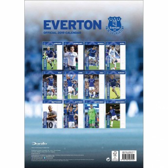 FC Everton kalendar 2019 official A3