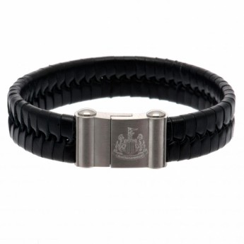 Newcastle United kožna narukvica Single Plait Leather Bracelet