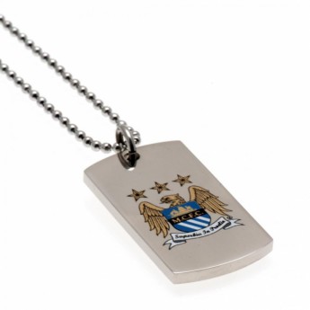 Manchester City privjesak za lančić Colour Crest Dog Tag & Chain EC