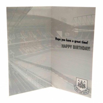West Ham United rođendanska čestitka Birthday Card CT