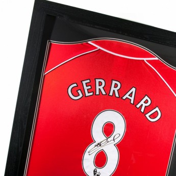 FC Liverpool slika u okviru Gerrard Signed Shirt Honours (Framed)