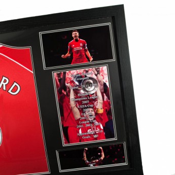 FC Liverpool slika u okviru Gerrard Signed Shirt Honours (Framed)
