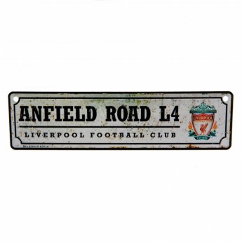 FC Liverpool metalni natpis Retro Window Sign