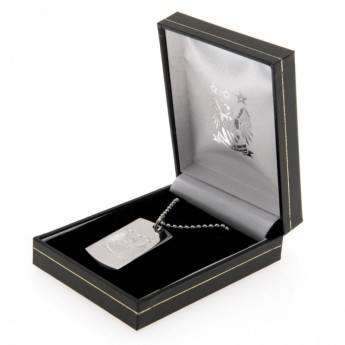 Manchester City ogrlica s identifikacijskom pločicom za psa Engraved Dog Tag & Chain EC