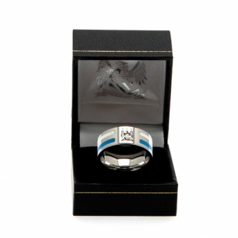 Manchester City prsten Colour Stripe Ring Large EC