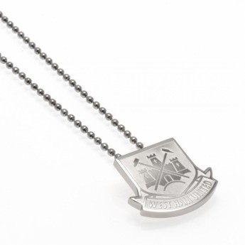 West Ham United ogrlica s privjeskom Stainless Steel Pendant & Chain CT LG