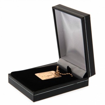 Aston Villa ogrlica s identifikacijskom pločicom za psa Gold Plated Dog Tag & Chain