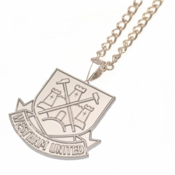 West Ham United ogrlica s privjeskom Silver Plated Pendant & Chain XL CT