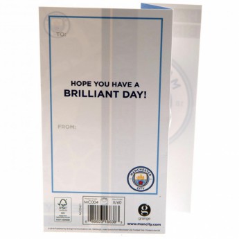 Manchester City rođendanska čestitka Birthday Card