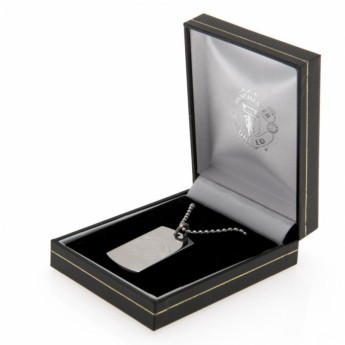 Manchester United ogrlica s identifikacijskom pločicom za psa Engraved Dog Tag & Chain