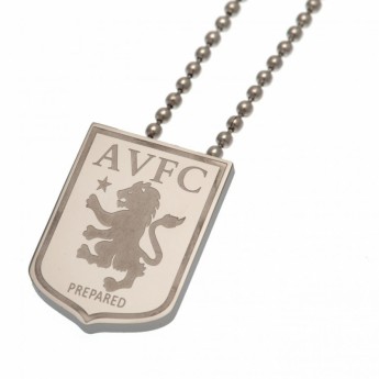 Aston Villa ogrlica s privjeskom stainless steel pendant & chain LG