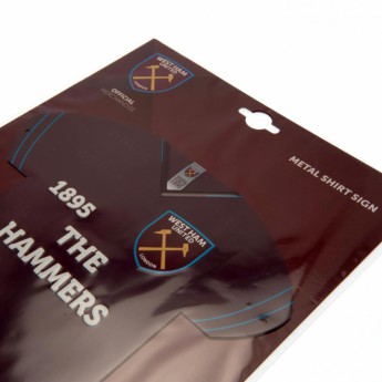 West Ham United metalna značka Metal Shirt Sign