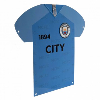 Manchester City metalna značka Metal Shirt Sign