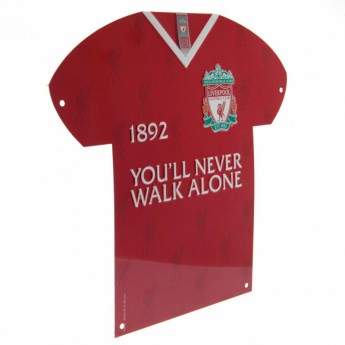 FC Liverpool metalna značka Metal Shirt Sign CR