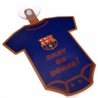 FC Barcelona mini bodi za auto Baby On Board Sign