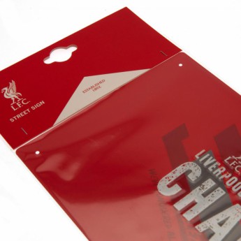 FC Liverpool zidni natpis Champions Of Europe Street Sign