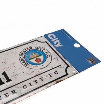 Manchester City zidni natpis Street Sign Retro