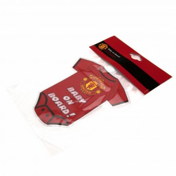 Manchester United mini bodi za auto Baby On Board Sign