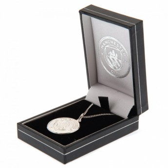 Manchester City ogrlica s privjeskom Sterling Silver Pendant & Chain
