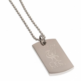 FC Liverpool ogrlica s identifikacijskom pločicom za psa Champions Of Europe Engraved Dog Tag & Chain