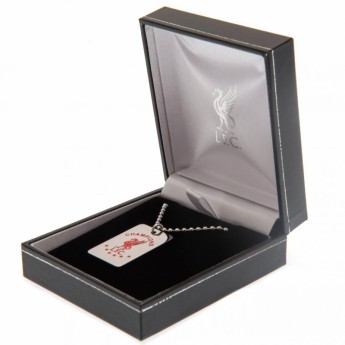 FC Liverpool ogrlica s identifikacijskom pločicom za psa Champions Of Europe Colour Crest Dog Tag & Chain